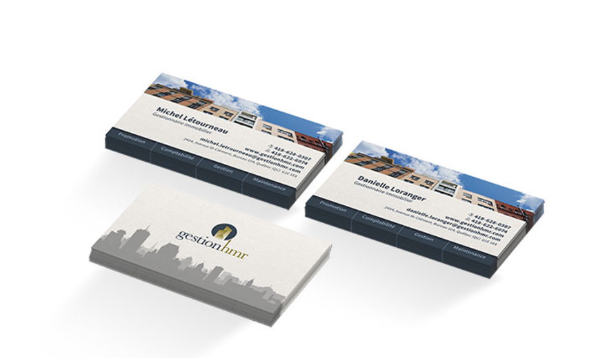 Cartes d'affaires de Gestion HMR