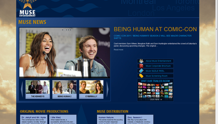 Muse Entertainment - Site Web réalisé par Kezber Muse Entertainment - Site Web réalisé par Kezber