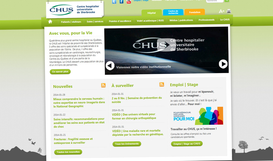 Site web du CHUS Site web du CHUS