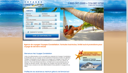 Voyages Constellation - Site Web réalisé par Kezber Voyages Constellation - Site Web réalisé par Kezber