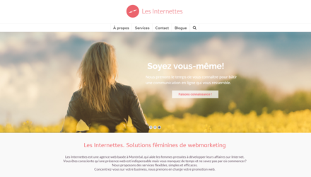 Notre site web, notre style, moderne, féminin et efficace