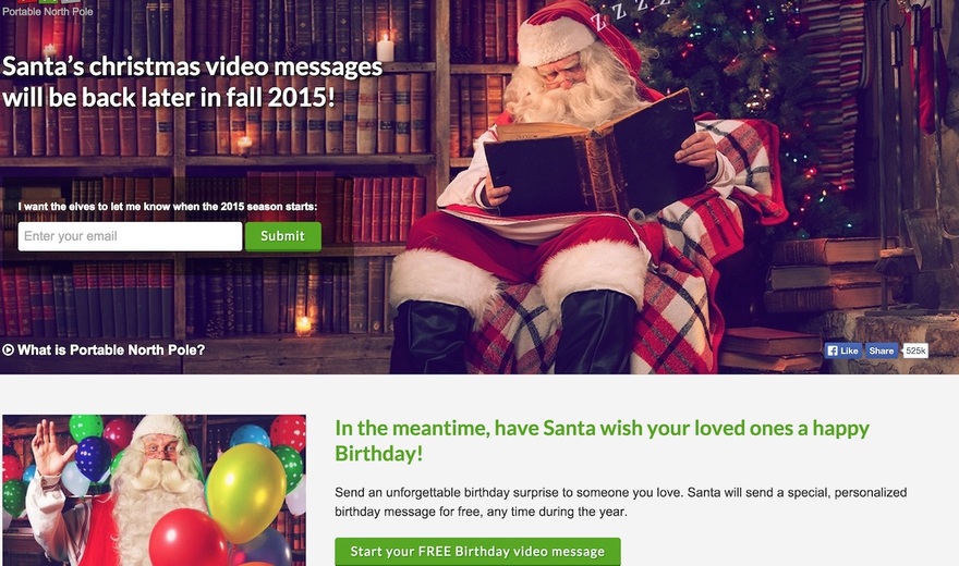 Père Noël Portable (e-commerce)