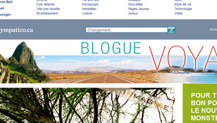 Blogue Voyage pour Bell Sympatico Blogue Voyage pour Bell Sympatico