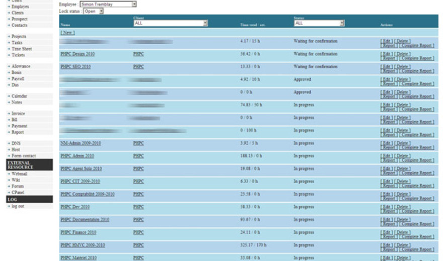 Application Gestion d'entreprise - PHPCreation Application Gestion d'entreprise - PHPCreation