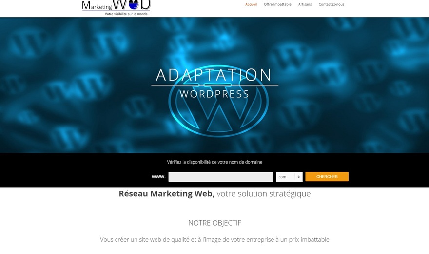 Réseau Marketing Web, adaptation de votre site web