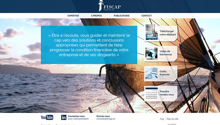 Conception du site Web de Fiscap