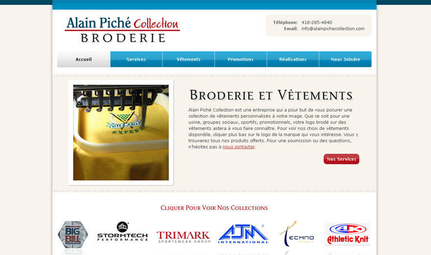 Alain Piché Collection Broderie