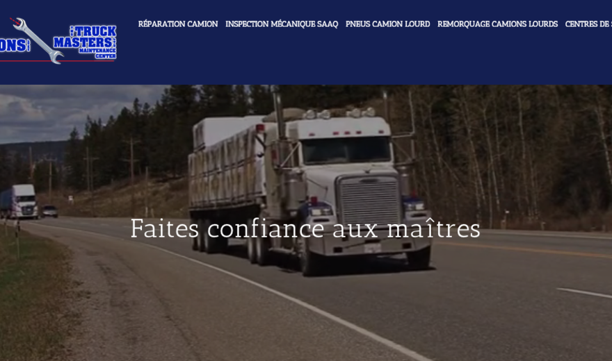 Conception de site Web pour TMS TruckMasters Conception de site Web pour TMS TruckMasters