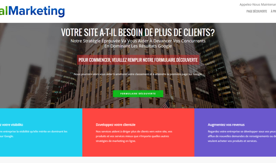 Notre site (Contactez-nous pour notre portfolio privé) Notre site (Contactez-nous pour notre portfolio privé)