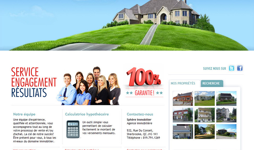 Création site web - Sphereimmobilier - agence immobilière Création site web - Sphereimmobilier - agence immobilière