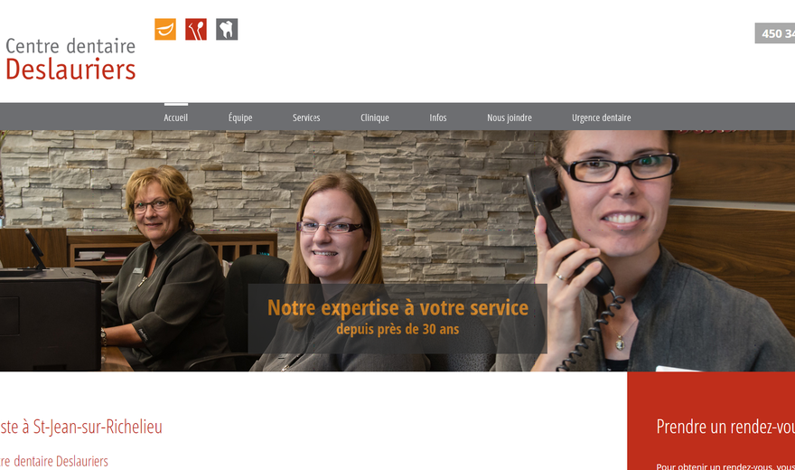 Optimisation client : Clinique dentaire Deslauriers Optimisation client : Clinique dentaire Deslauriers