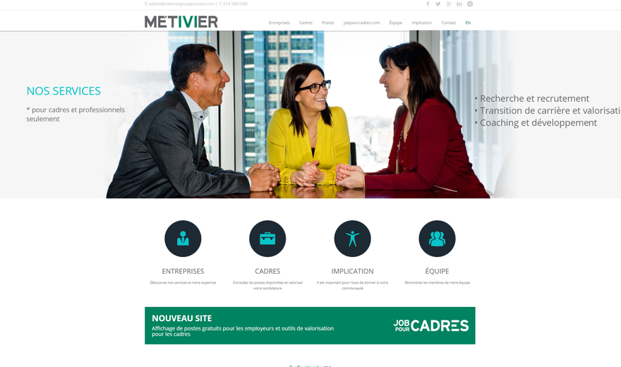 Optimisation client: Métivier Groupe Conseil Optimisation client: Métivier Groupe Conseil