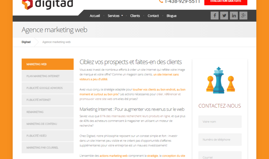 Agence marketing web : Digitad