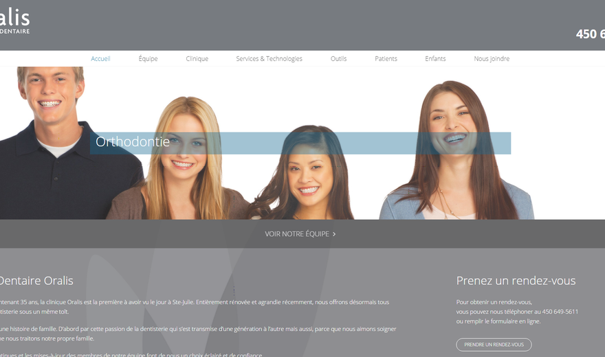 Optimisation client: Oralis Clinique dentaire Ste-Julie Optimisation client: Oralis Clinique dentaire Ste-Julie