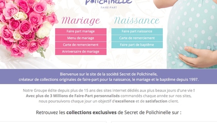 Conception de site de maternité et mariage Conception de site de maternité et mariage