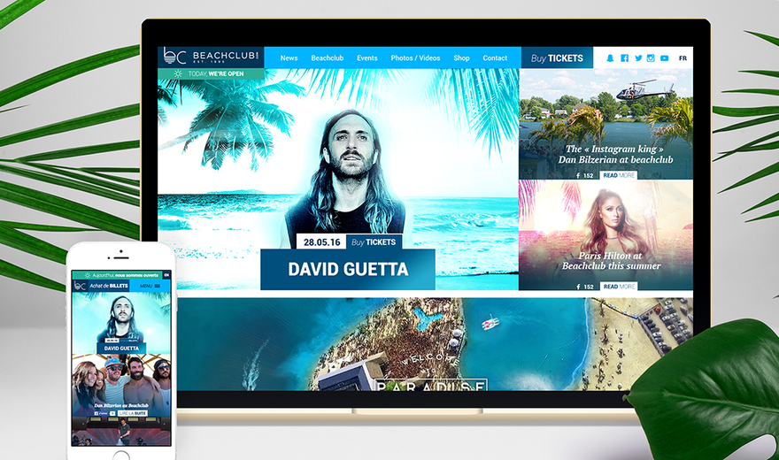 Site Web - Beachclub