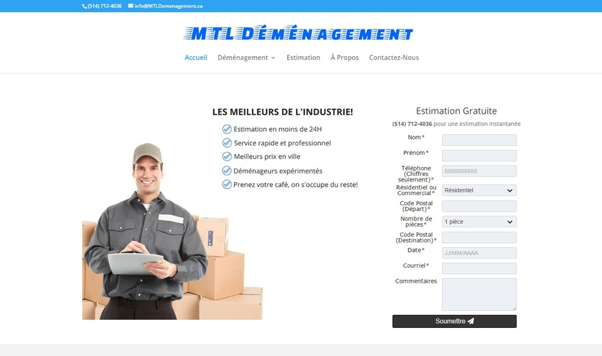 MTLdemenagement.ca - Un leader en matière de déménagement!