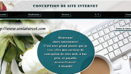 Sonia Turcot - Conception site web