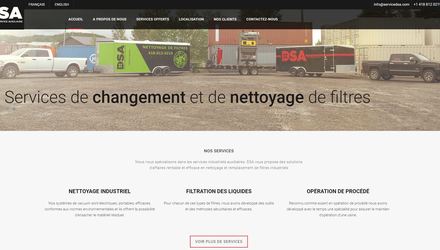 Site web entreprise de services industriels
