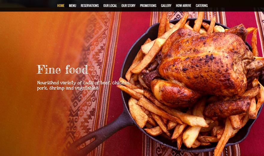 Site web restaurant