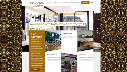 Site web entreprise fabrication armoires de cuisine