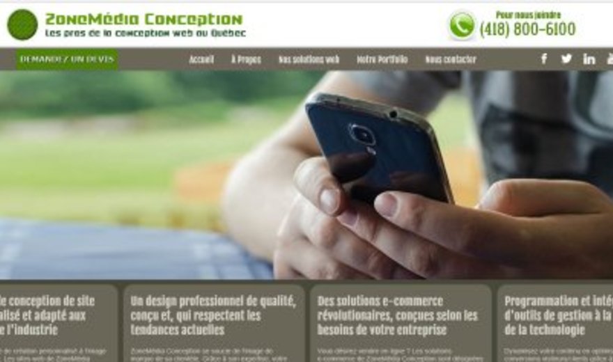 Site de ZoneMédia Conception