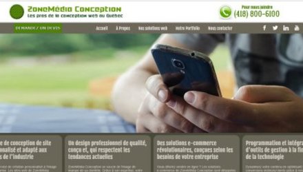 Site de ZoneMédia Conception Site de ZoneMédia Conception