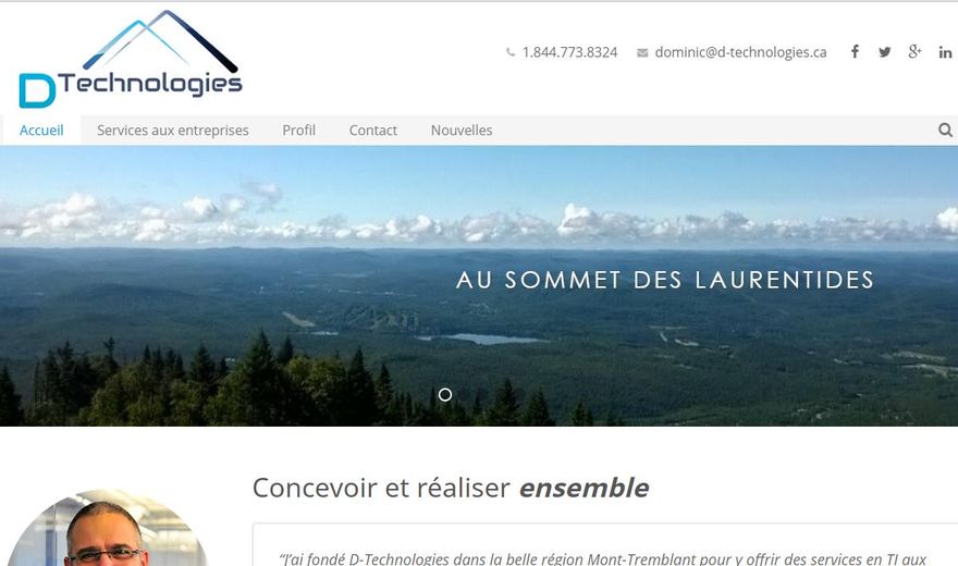 Site Web de D-Technologies