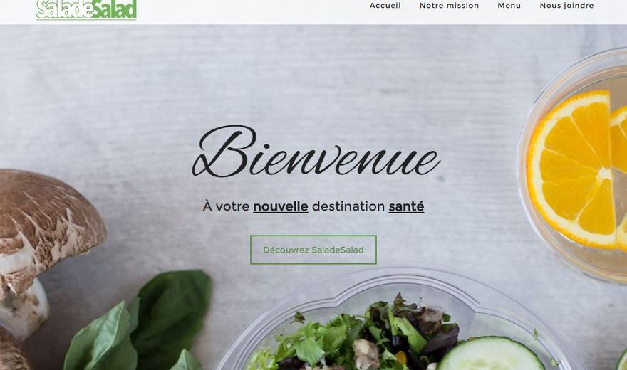 SaladeSalad - Conception d'un site web