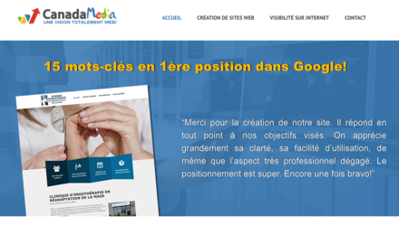Canada MEDIA - Conception et positionnement Google Canada MEDIA - Conception et positionnement Google