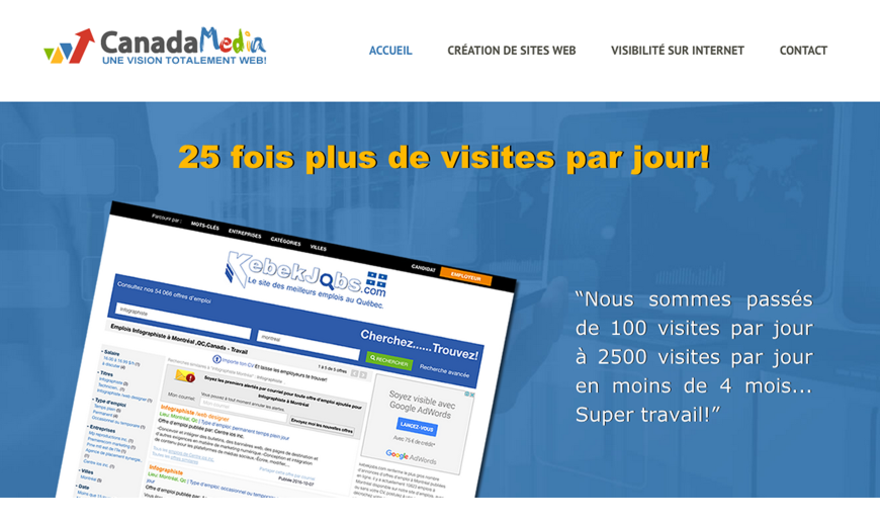 Canada MEDIA - Conception et positionnement Google