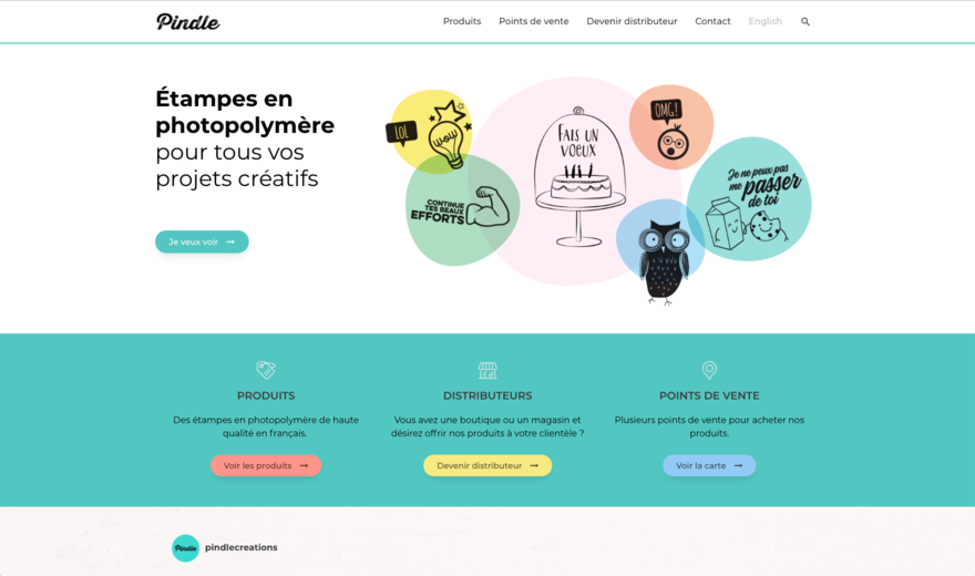Boutique en ligne - Pindle
