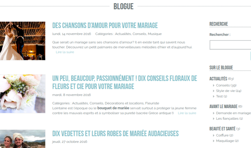Collaboration régulière sur le blogue de Jememarie.ca.