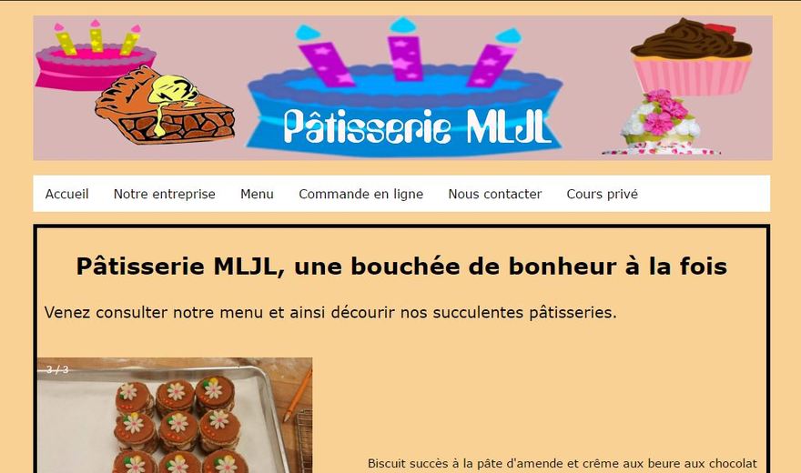 Une de nos réalisations - patisseriemljl.com