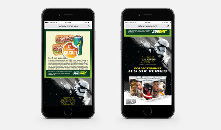 Promo SMS Subway