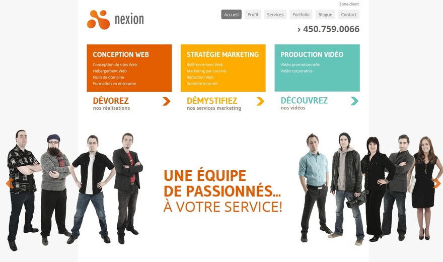 Site Web de Nexion Site Web de Nexion