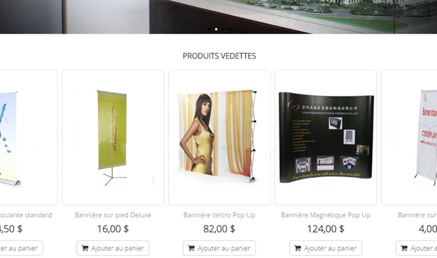 Boutique en ligne - LVP - Produits