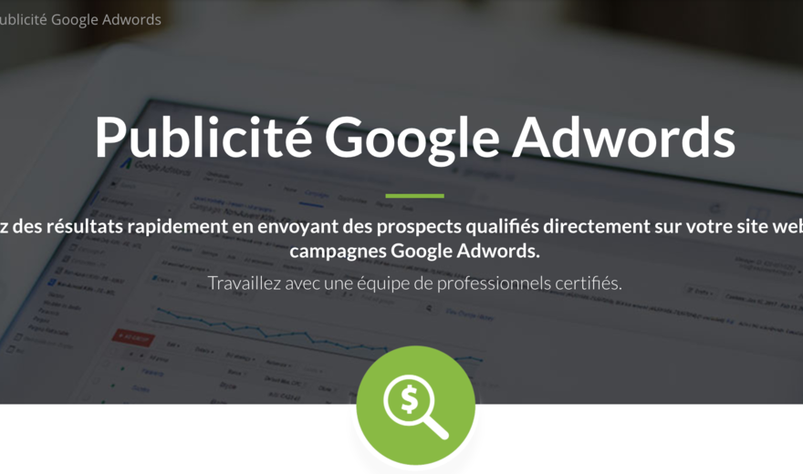 Publicité Google AdWords