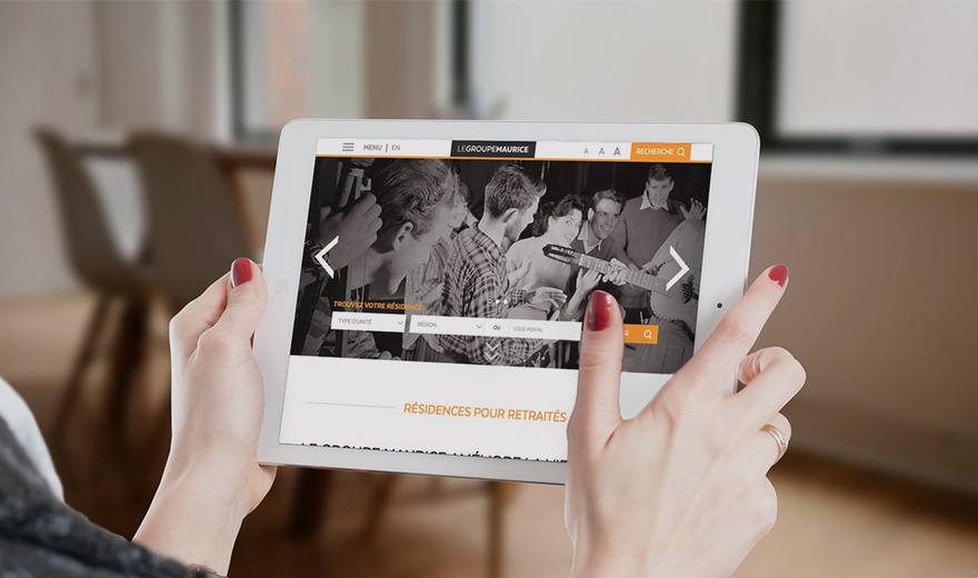 Le Groupe Maurice : refonte adaptative optimisée tablette Le Groupe Maurice : refonte adaptative optimisée tablette