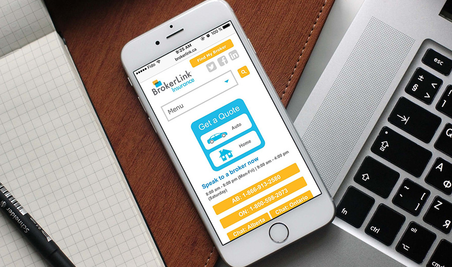Brokerlink : Application d'affaires et site conforme au WCAG Brokerlink : Application d'affaires et site conforme au WCAG