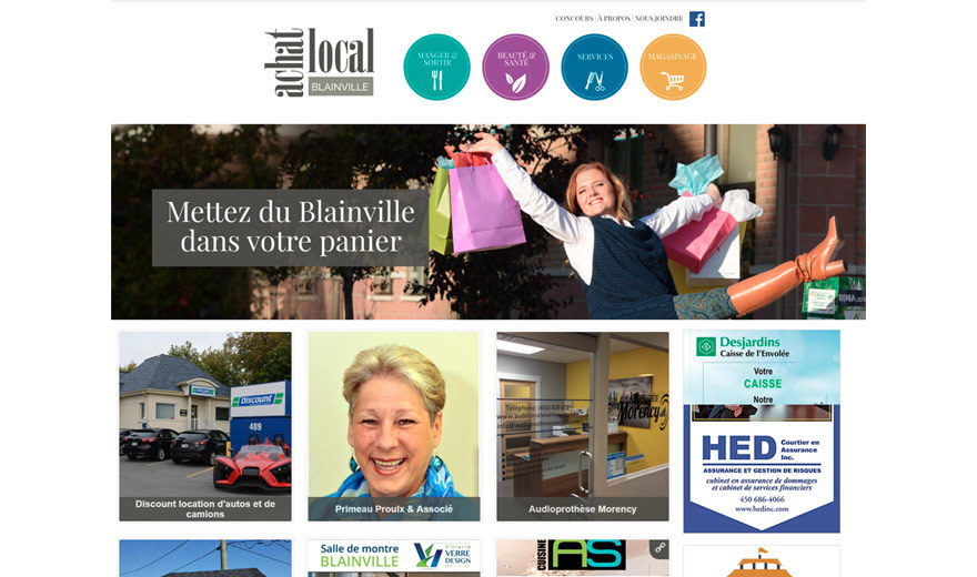 Site web achatlocalblainville.com - CMS Drupal Site web achatlocalblainville.com - CMS Drupal