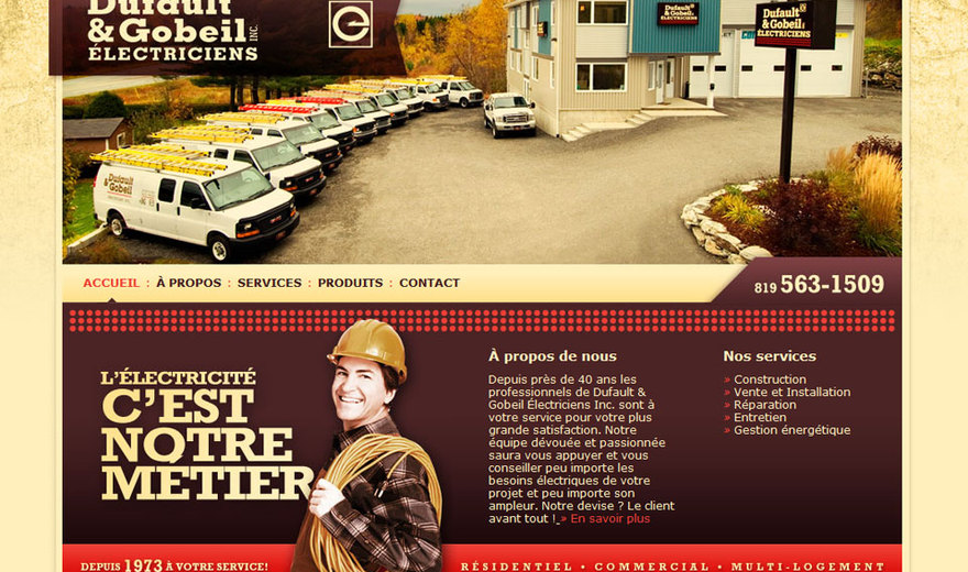 Création site internet Sherbrooke - Dufaut & Gobeil Électriciens Création site internet Sherbrooke - Dufaut & Gobeil Électriciens