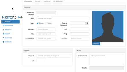 Application de gestion de gym Application de gestion de gym