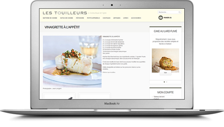 Conception de la boutique en ligne de Les Touilleurs Conception de la boutique en ligne de Les Touilleurs