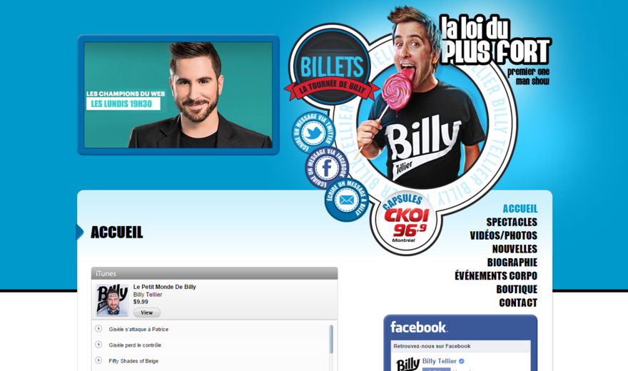 One man show Billy Tellier