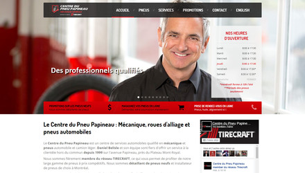 Site web pour centre de pneus Site web pour centre de pneus