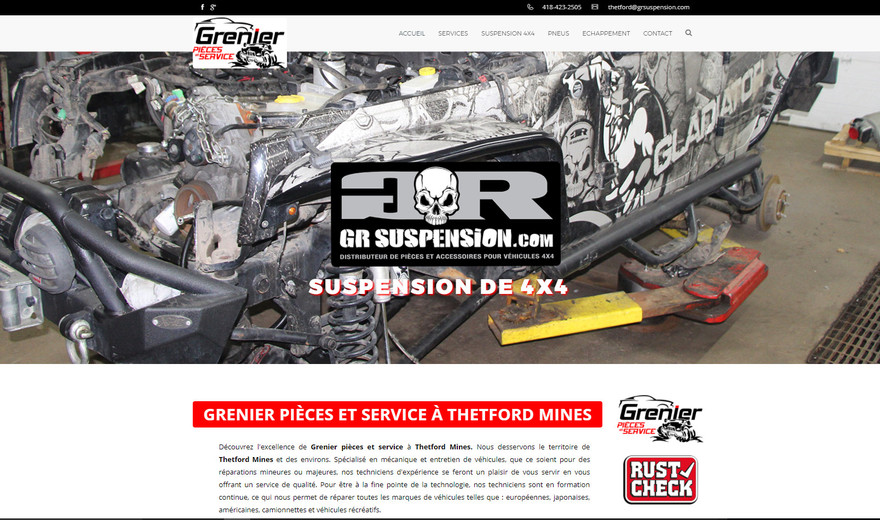 Site web pour spécialiste automobile Site web pour spécialiste automobile