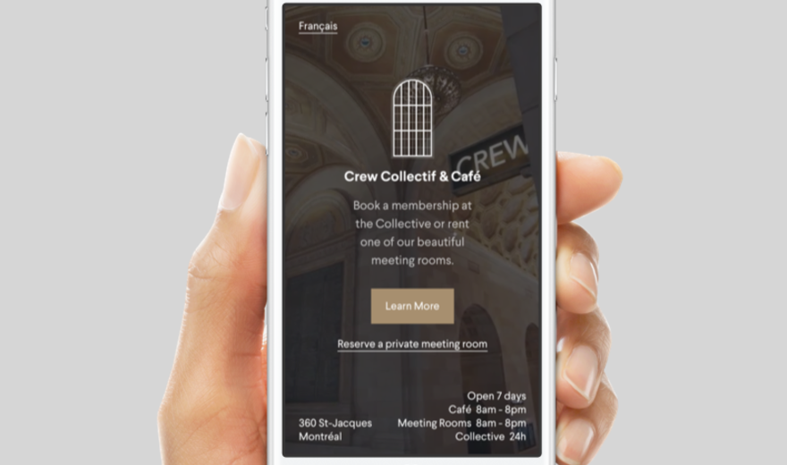 CREW - Site Web Adapté Mobile