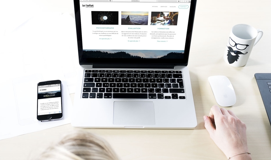 Centre de psychologie Le Reflet - Site internet, service-conseil