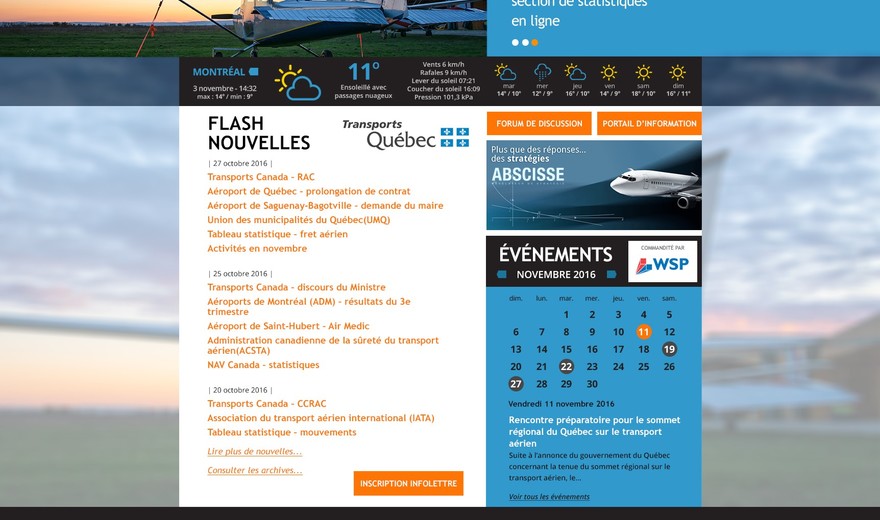 Conseil des aéroports du Québec - accueil des membres Conseil des aéroports du Québec - accueil des membres